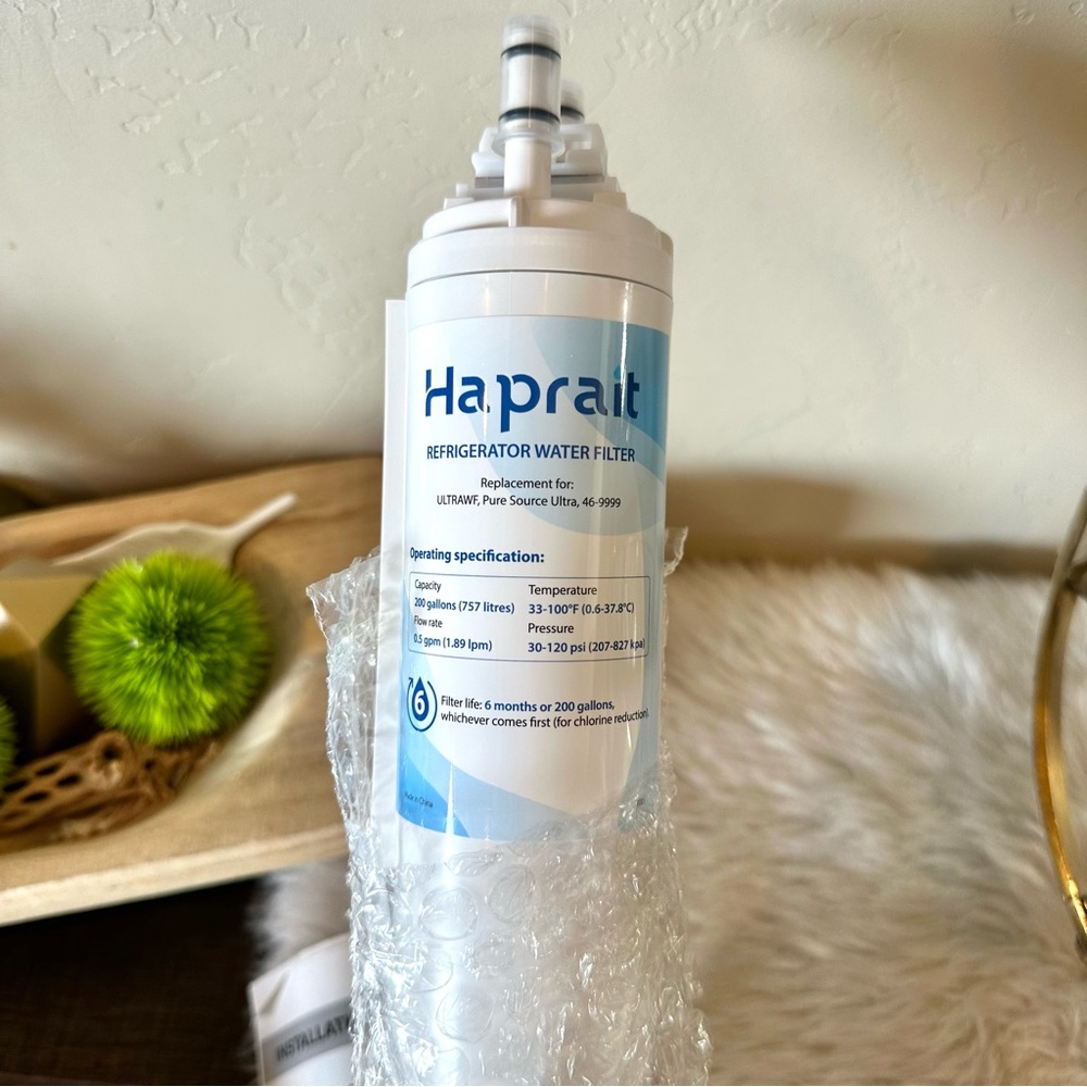 Refrigerator Water Filter Haprait Replacement for ULTRAWF, Pure Source